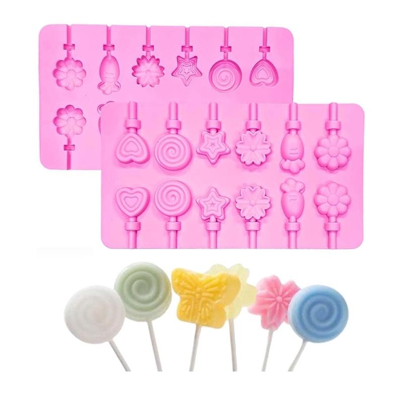 12 CAVITY LOLIPOP SILICONE MOULD