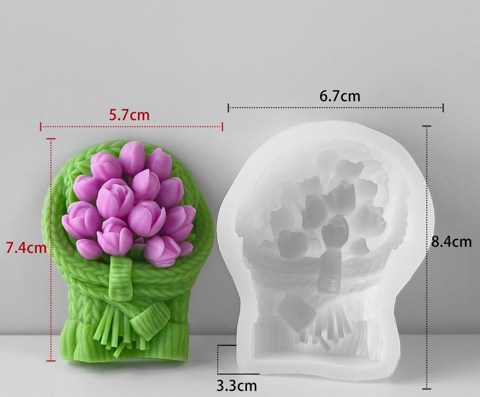Flowers, Bows, Leaves Shapes Silicone Mould