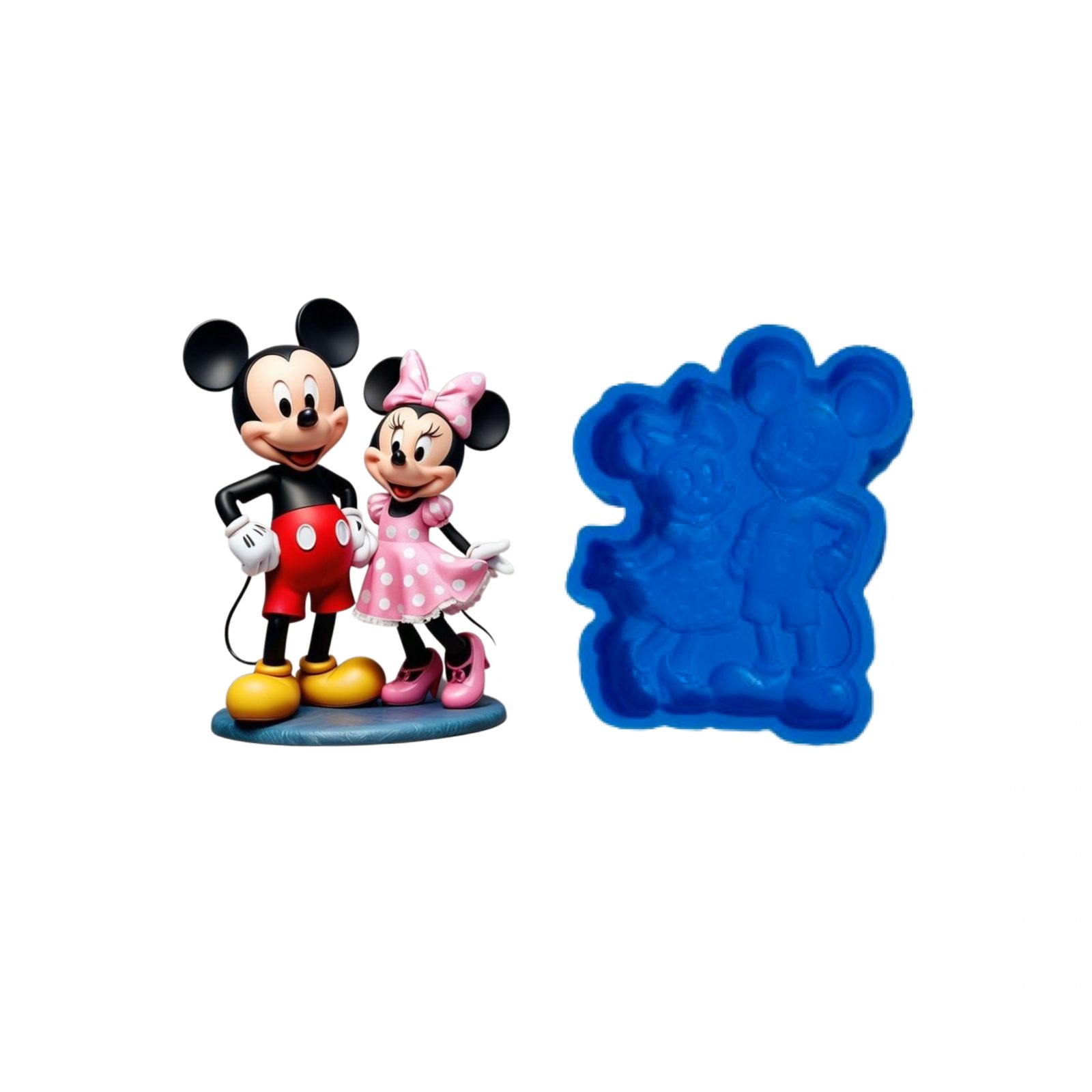 Mickey And Minnie Silicone Chocolate Fondant Mould