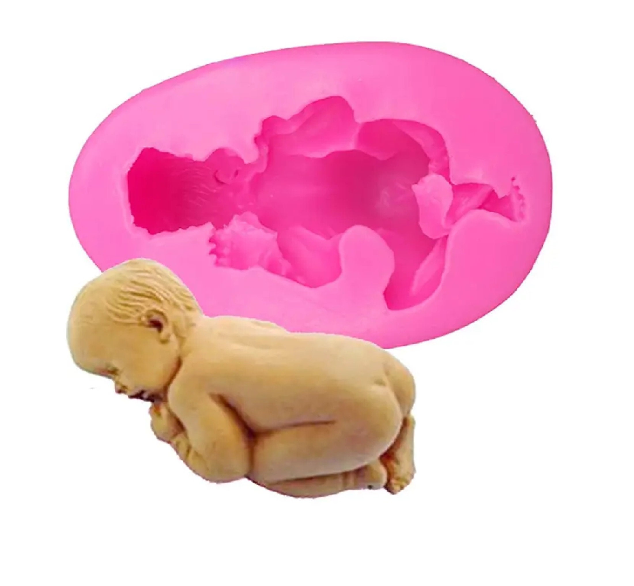 Small Sleepingb Baby silicon mould