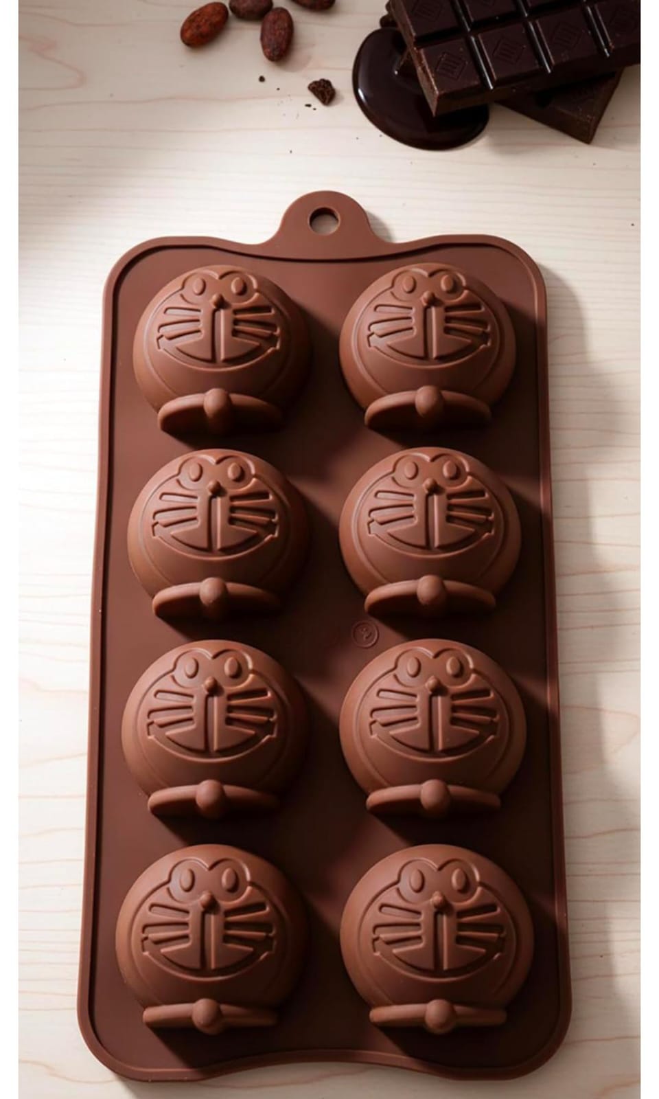 8 CAVITY Doraemon Silicone Chocolate Mold