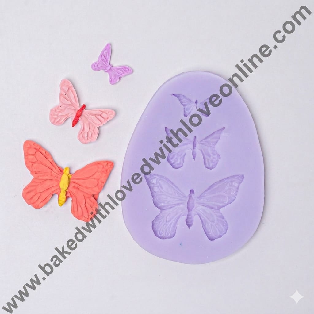 3 Cavity Butterfly silicon mould