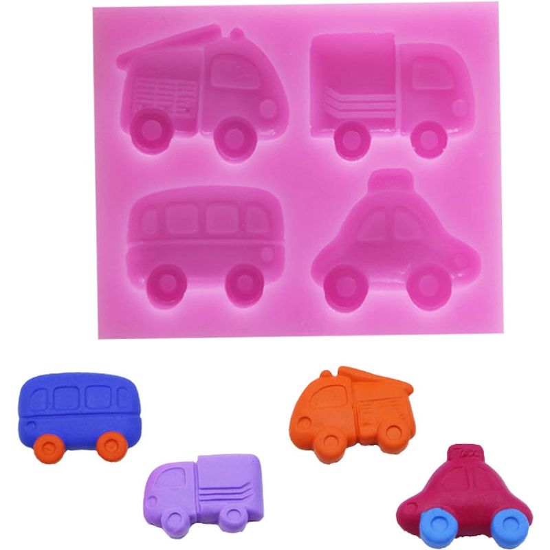 4 Cavity Car silicon mould