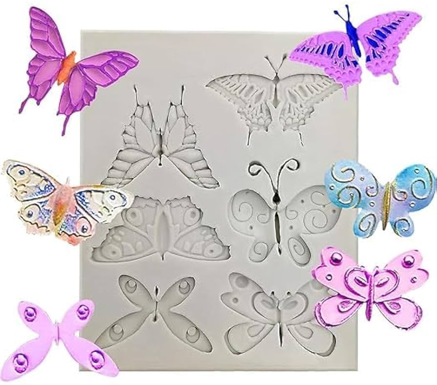6 Cavity Butterfly silicon mould