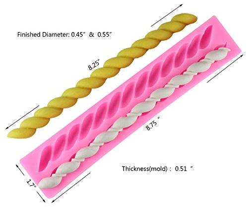2 cavity Rope silicon mould