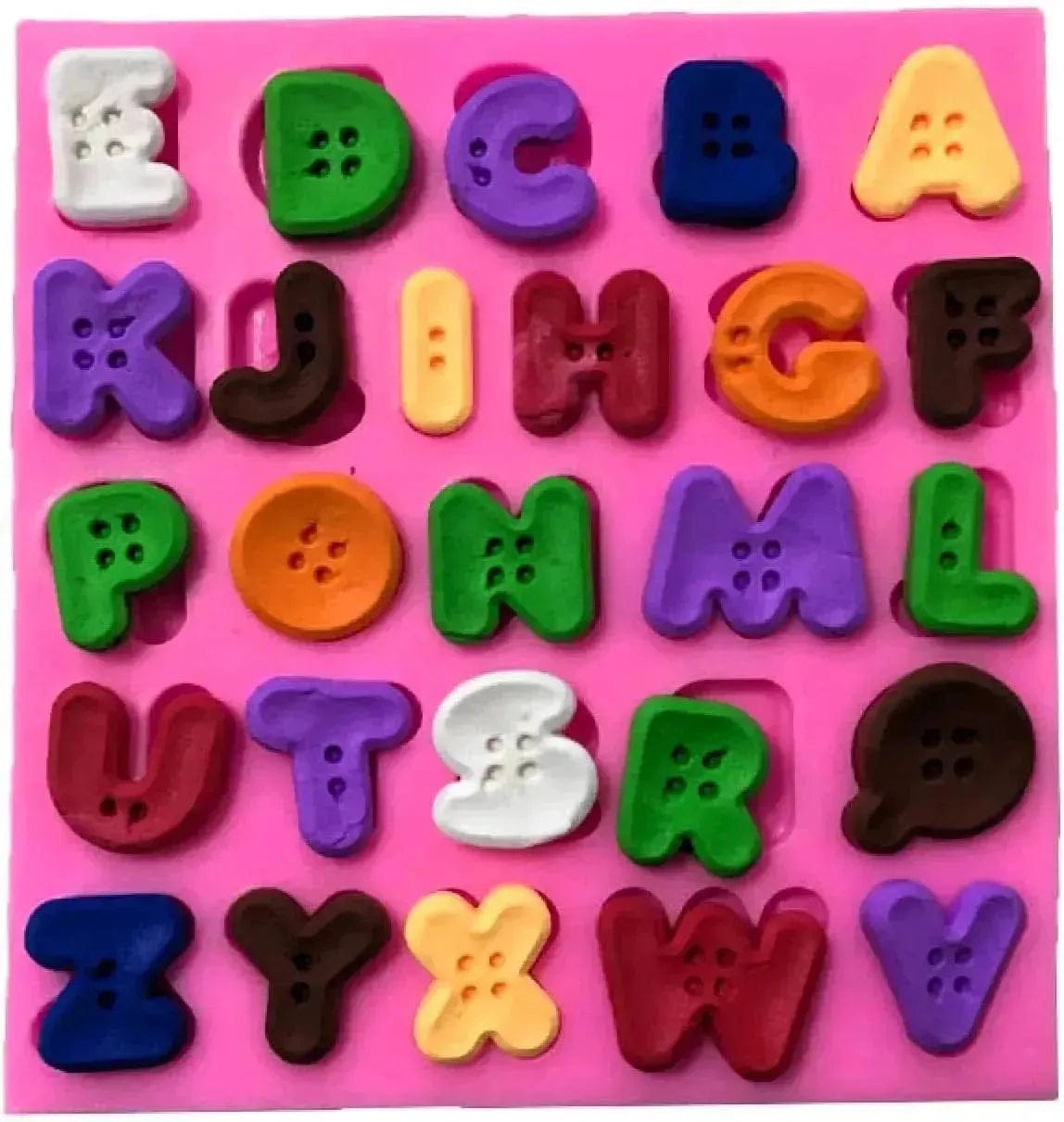 Capital letter alphabet silicon mould