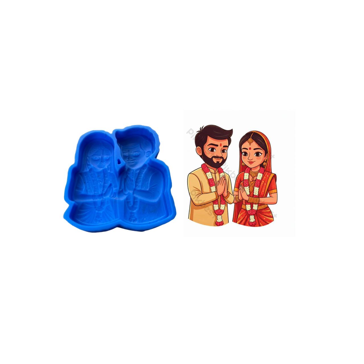 Bride and Groom Silicone Chocolate Mold