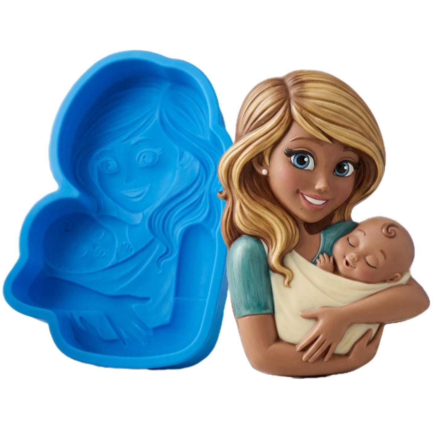 Mother and baby silicone mould