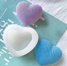Single Heart Jali silicon mould