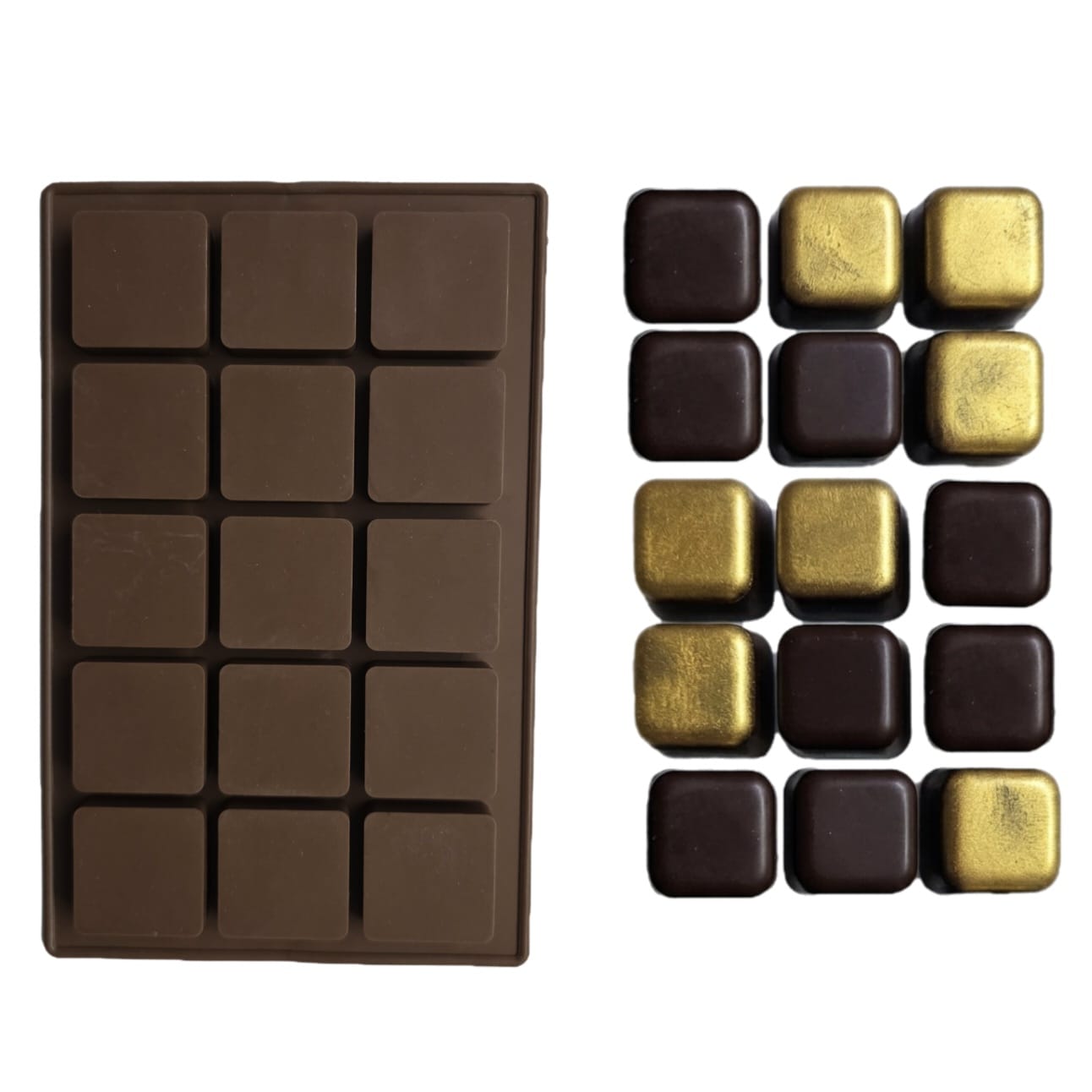 15 CAVITY SQUARE SILICONE MOULD