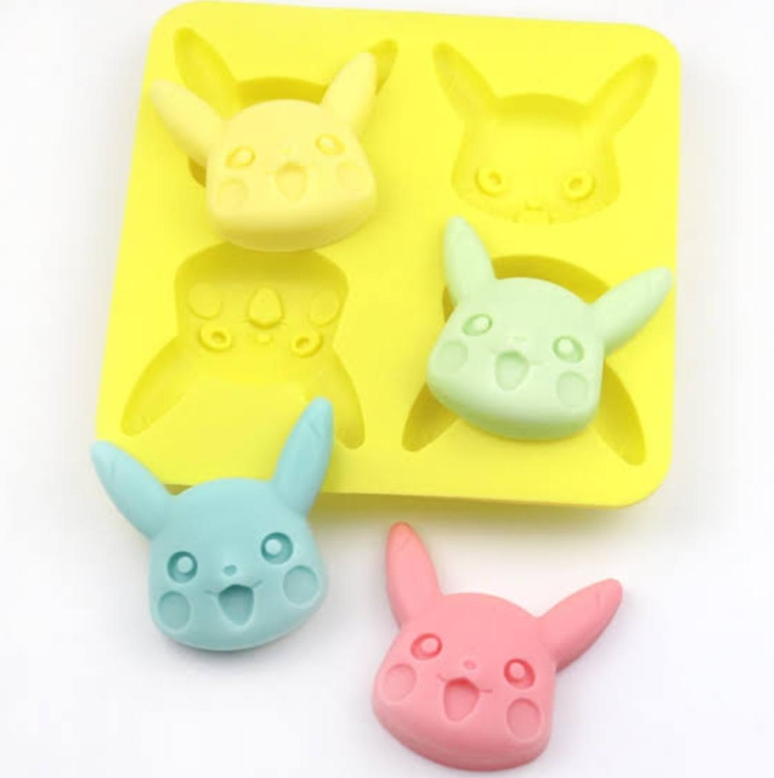 4 CAVITY POKEMON SILICONE MOULD