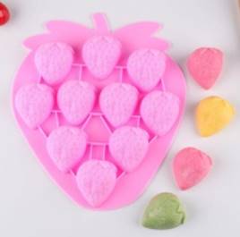 10 Cavity strawberry  silicone mould