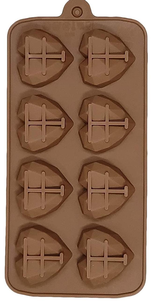 8 CAVITY HEART PINATA SILICONE MOULD