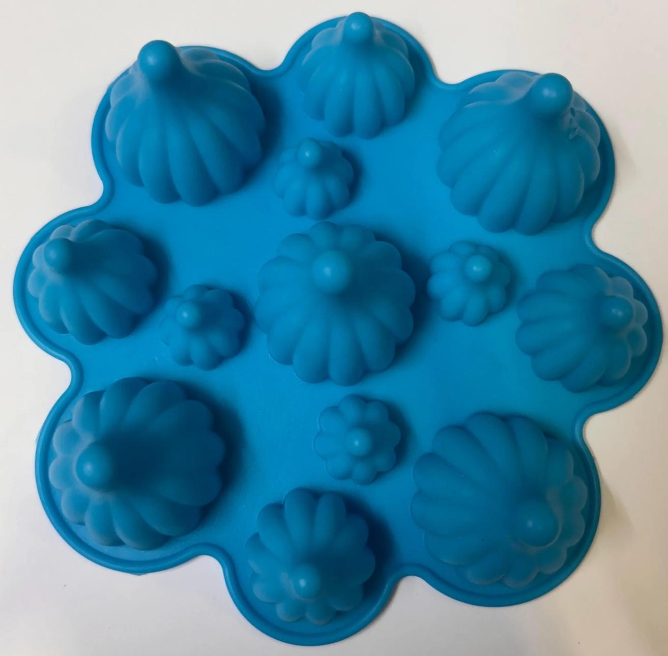 13 CAVITY MIX SIZE MODAK SILICONE MOULD