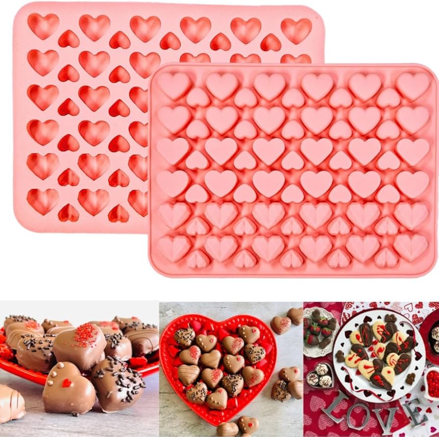 66 cavity Heart silicon mould