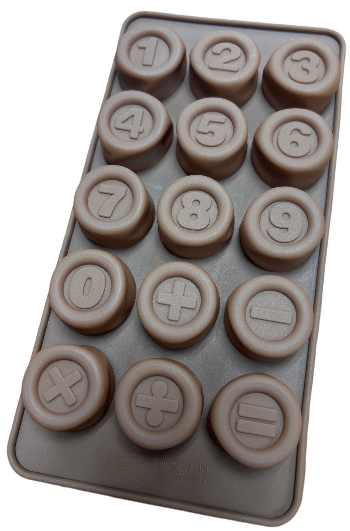 15 CAVITY NUMBER & SYMBOL SILICON MOULD