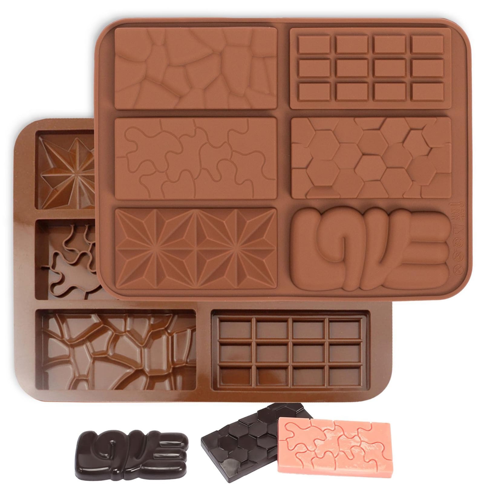 6 CAVITY MEDIUM BAR SILICONE MOULD